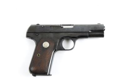 Pistole, Colt, Mod.: 1903 Pocket Model Automatic .32 Caliber "hammerless" - belgischer Behördenauftrag von 1916, Kal.: .32 Auto (7,65 mm Browning), - Armi da caccia, competizione e collezionismo