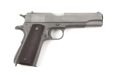 Pistole, Colt, Mod. Colt 1911 A1 - US Army Fertigung 1943, Kal.: .45 ACP, - Armi da caccia, competizione e collezionismo