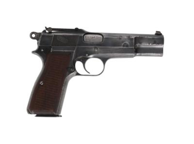 Pistole, FN - Browning, Mod.: 1935 HP mit Tangentenvisier, Kal.: 9 mm Para, - Armi da caccia, competizione e collezionismo