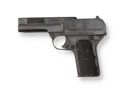 Pistole, Rheinische Metallwaaren-  &  Maschinenfabrik Abt. Sömmerda, Mod.: Dreyse-Pistole 1907 der k & k-Armee, Kal.: 7,65 mm, - Jagd-, Sport- und Sammlerwaffen