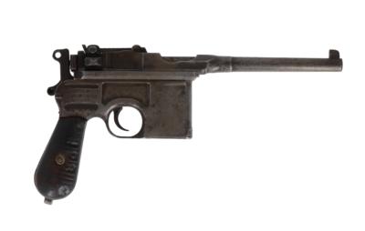 Pistole, Waffenfabrik Mauser - Oberndorf, Mod.: C96 M1926 - Chinacontract, Kal.: 7,63 mm, - Jagd-, Sport- und Sammlerwaffen