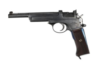 Pistole, Waffenfabrik Steyr, Mod.: Mannlicherpistole M1905-IIa - Realstück der Sonderanfertigung zur Erprobungsaufforderung der k & k-Armee, Kal.: 7,63 mm Mannlicher, - Armi da caccia, competizione e collezionismo