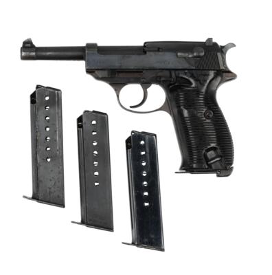 Pistole, Walther - Zella/Mehlis, Mod.: P38 mit Code 'ac43', Kal.: 9 mm Para, - Lovecké, sportovní a sběratelské zbraně