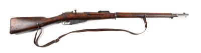 Repetierbüchse, unbekannter russischer Hersteller, russisches Infanteriegewehr M1891 System Mosin Nagant 2. Modell - österreichische Beutewaffe - dann finnische Beutewaffe mit Umbau M-24 finnische Heimwehr Lottagewehr,  Kal.: 7,62 x 54R, - Sporting & Vintage Guns