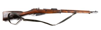 Repetierbüchse, unbekannter russischer Hersteller, russisches Infanteriegewehr M1891 System Mosin Nagant finnische Beutewaffe mit Umbau M-24 finnische Heimwehr Lottagewehr, Kal.: 7,62 x 54R, - Armi da caccia, competizione e collezionismo