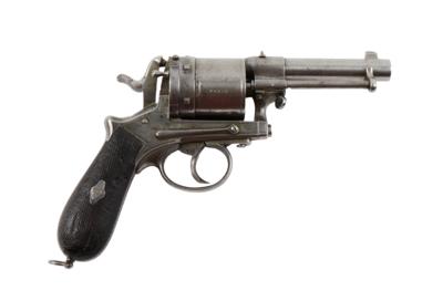 Revolver, Leopold Gasser - Wien, Mod.: ziviler Gasser-Zentralfeuerrevolver - 1870/74, vermutlich Kal.: 11,2 x 36R Gasser M70, - Jagd-, Sport- und Sammlerwaffen