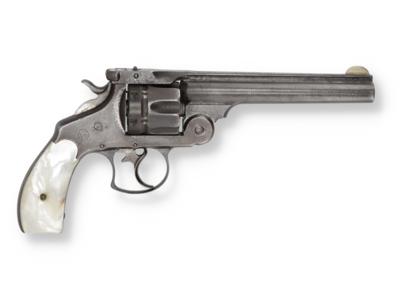 Revolver, Smith  &  Wesson, Mod.: .32 Double Action, 2nd Model 1880 bis 1882, Kal.: .32 S & W, - Lovecké, sportovní a sběratelské zbraně