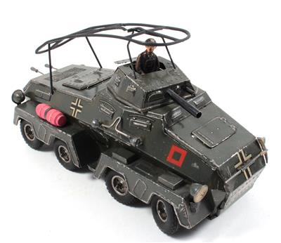 Tipp & Co passend für Hausser Elastolin: WH-196 Panzer-Spähwagen mit Uhrwerkmotor - Toys