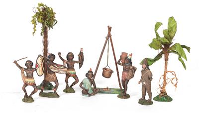 Tipple Topple, frühe Robinson Crusoe-Figuren um 1910, - Toys