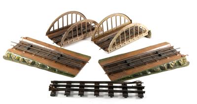 Märklin Spur 1, Doppelbogen-Eisenbahnbrücke, - Toys