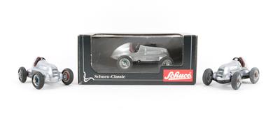 3 Stück Schuco Replika Micro Racer 'Mercedes Benz 1936', - Spielzeug