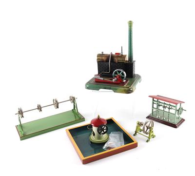 Konvolut: Märklin Horizontale Dampfmaschine 4094/4 um 1936, - Toys