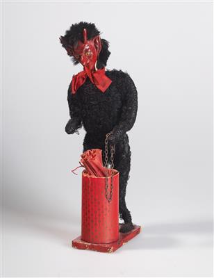Krampus-Teufel-Candy-Container, um 1920, - Spielzeug