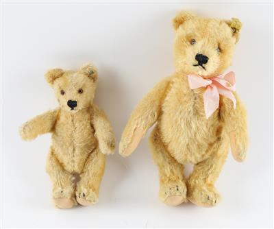 2 Stück Steiff original Teddys von 1955. - Toys
