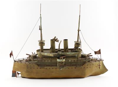 Kriegsschiff der k. u. k. Marine um 1900, - Giocattoli