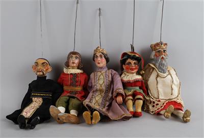 Konvolut Prager Marionetten um 1920, - Toys