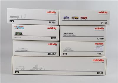 Märklin H0: 7 Packungen Waggons, - Toys