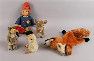 Konvolut von Steiff, 5 Stück: - Toys