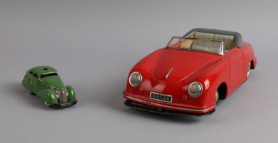 Distler Porsche rot um 1955, - Toys