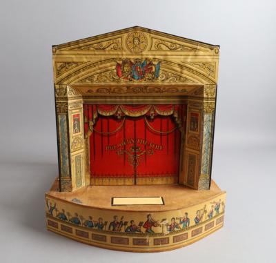 Kleines Papiertheater, Pollock's Regency Theatre Ausführung Front aus Bakelit um 1940!, - Toys