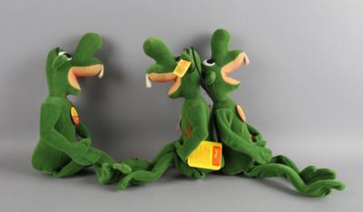 Steiff: 3 Stk. Comic Figuren der Serie 'Kleine grüne Männchen' - Toys
