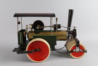Fleischmann, dampfbetriebene Straßenwalze um 1920, - Spielzeug
