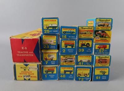 Matchbox, 19 Stk. Modellautos von 1968-72, - Giocattoli