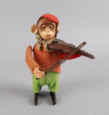 Schuco Tanzfigur: Affe mit Geige, - Toys