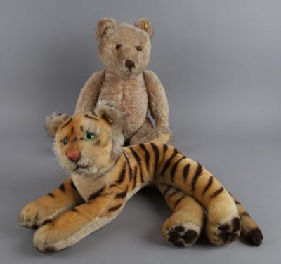 2 Stück Steiff-Tiere von 1955/60: - Toys