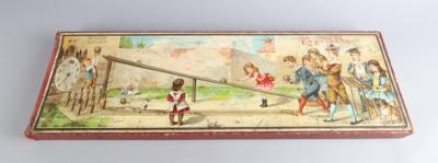 Kegelbahn-Spiel im Originalkarton mit schönem Deckelbild, - Hračky