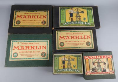 Konvolut Märklin Metall-Baukasten von 1930, - Toys