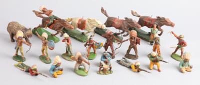 Elastolin Hausser Wild West Figuren: - Spielzeug