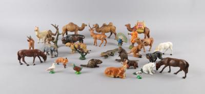 Konvolut Elastolin Zoo Tiere, um 1940, - Spielzeug