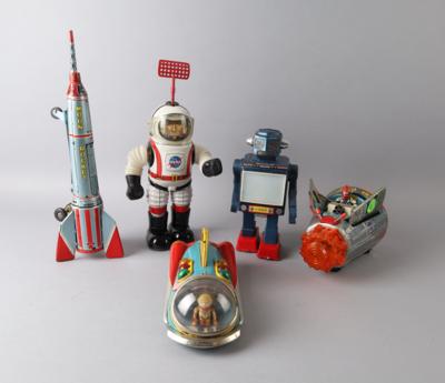 Konvolut Weltraum Science Fiction-Spielzeug, - Toys