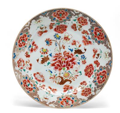 An export famille rose dish - Asian art