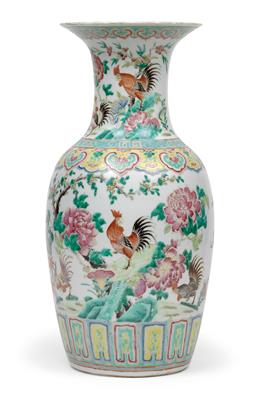 Famille rose-Vase - Asiatische Kunst