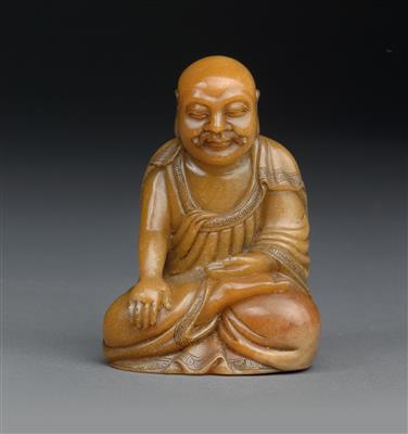A figure of a luohan - Asian art