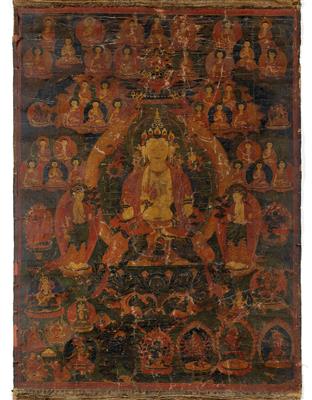 Thangka des Bodhisattva Maitreya - Asiatische Kunst