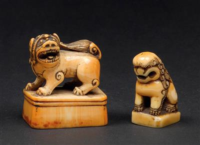 Two ivory seals - Arte asiatica