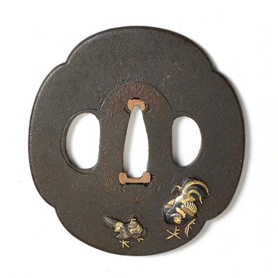 An iron tsuba - Asian art