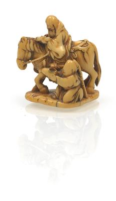 Netsuke des Choryo und Kosekiko - Asiatische Kunst