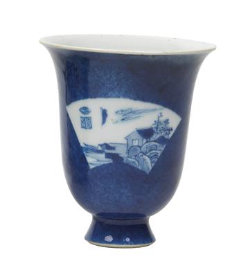 A powder blue bell-shaped cup - Asian art