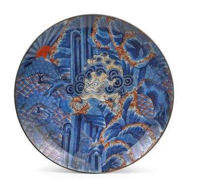 An Imari plate, - Asian art