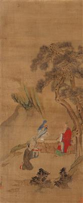 A painting in the style of Jiao Bingzhen (1606 - c. 1687) - Arte asiatica