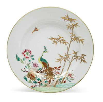 A famille rose plate, China, 18th cent. - Asian art
