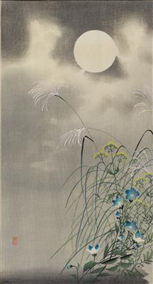 Ohara Koson (1877-1945), three woodblock prints, otanzaku - Asian art