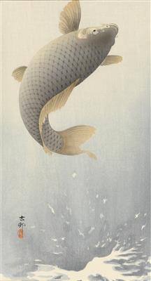 Ohara Koson, Drei Farbholzschnitte - Asiatische Kunst