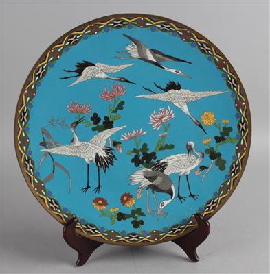 Cloisonné Teller, - Asiatische und islamische Kunst 2020/11/03 - Realized  price: EUR 280 - Dorotheum