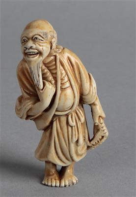 Netsuke eines Sennin, - Asiatische und islamische Kunst