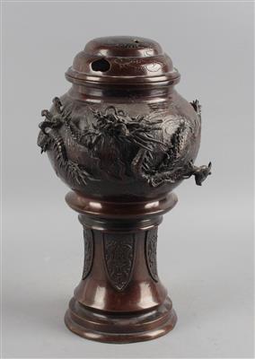 Bronze Räuchergefäß, - Asiatische Kunst